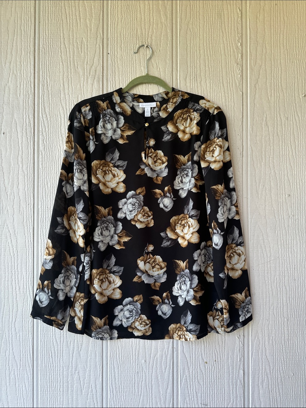 Charter Club Floral Long Sleeve Top